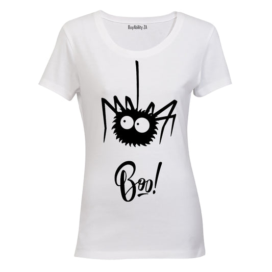 Hanging Halloween Spider - Ladies - T-Shirt