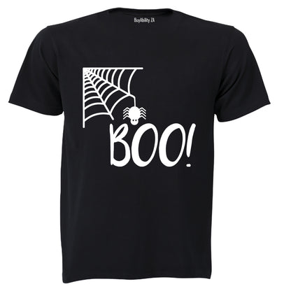 Boo! Spiderweb - Halloween - Kids T-Shirt