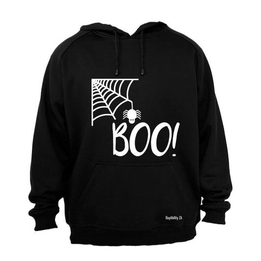Boo! Spiderweb - Halloween - Hoodie - BuyAbility
