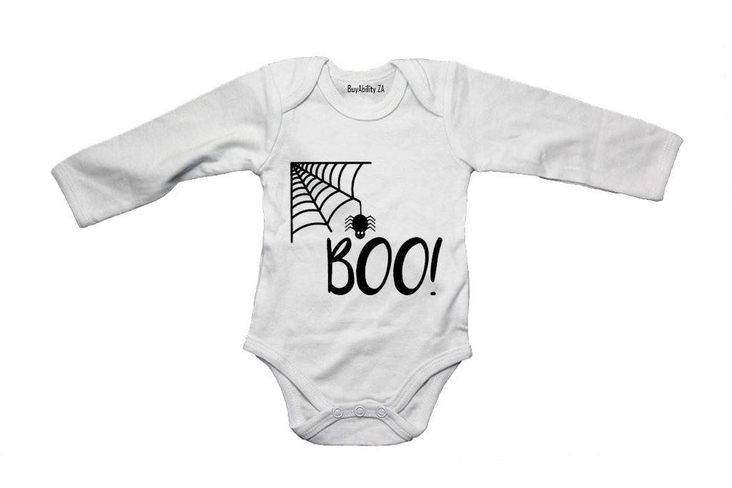 Boo! Spiderweb - Halloween - Baby Grow