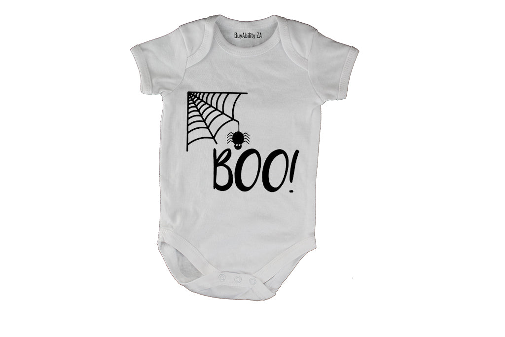 Boo! Spiderweb - Halloween - Baby Grow