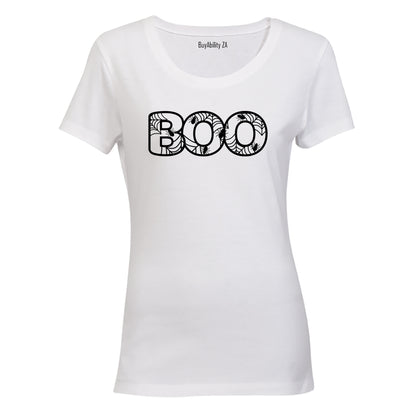 BOO Halloween Spiders - Ladies - T-Shirt