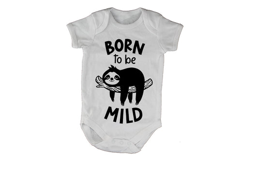 Born To Be Mild - Sloth - Baby Grow - BuyAbility South Africa