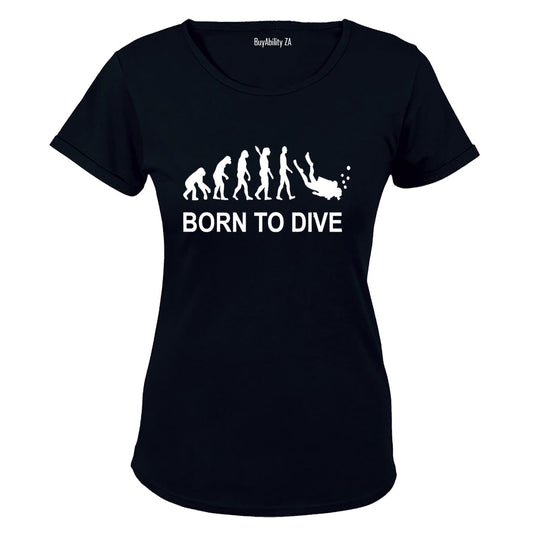 Born to Dive - Ladies - T-Shirt - BuyAbility