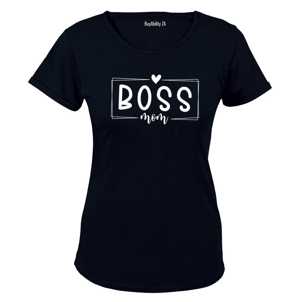 Boss Mom - Heart - Ladies - T-Shirt - BuyAbility South Africa