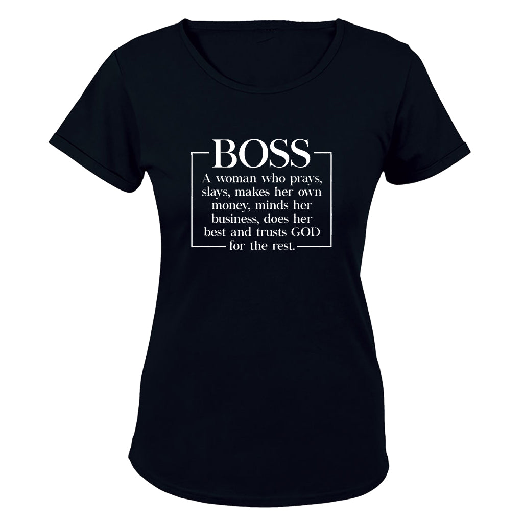 Boss Woman Definition - Ladies - T-Shirt - BuyAbility South Africa