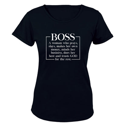 Boss Woman Definition - Ladies - T-Shirt - BuyAbility South Africa