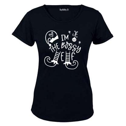 The Bossy Elf - Christmas - Ladies - T-Shirt