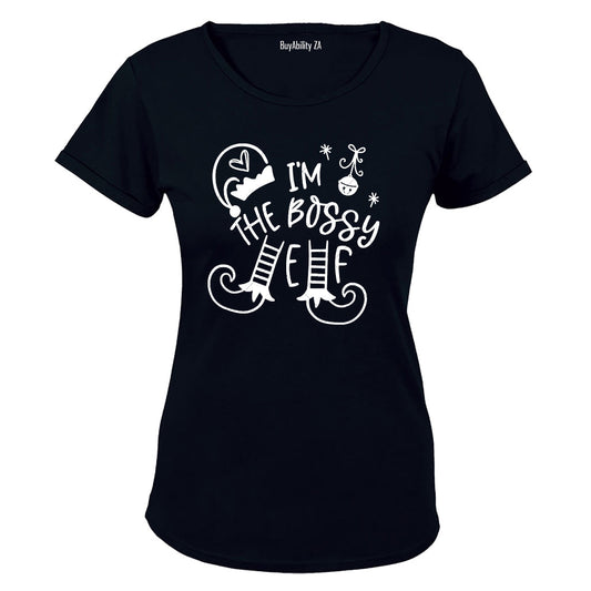 The Bossy Elf - Christmas - Ladies - T-Shirt