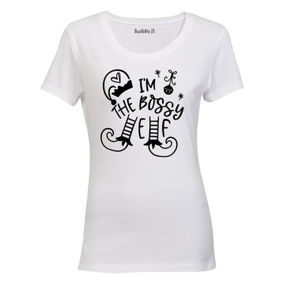 The Bossy Elf - Christmas - Ladies - T-Shirt