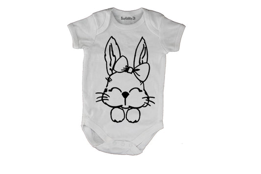 Bow Bunny - Easter - Baby Grow