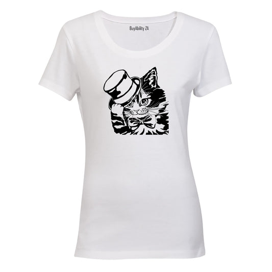 Bowtie Cat - Ladies - T-Shirt - BuyAbility South Africa
