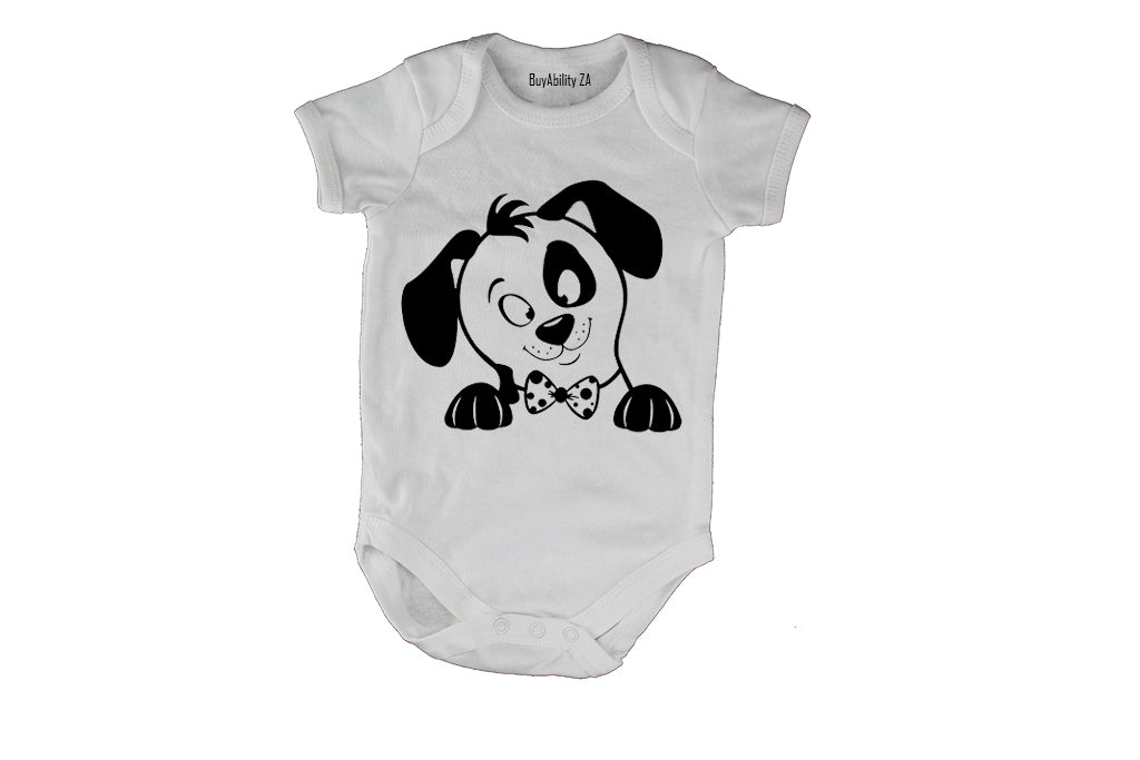 Bow Tie Pup - Baby Grow