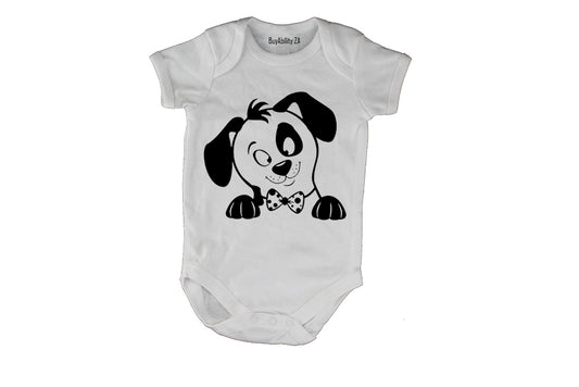Bow Tie Pup - Baby Grow