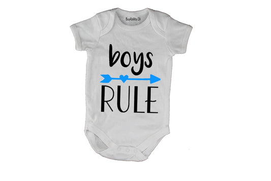 Boys Rule! - Baby Grow - BuyAbility