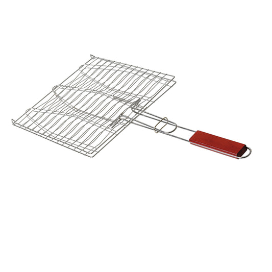 Braai Grill with Wooden Handle