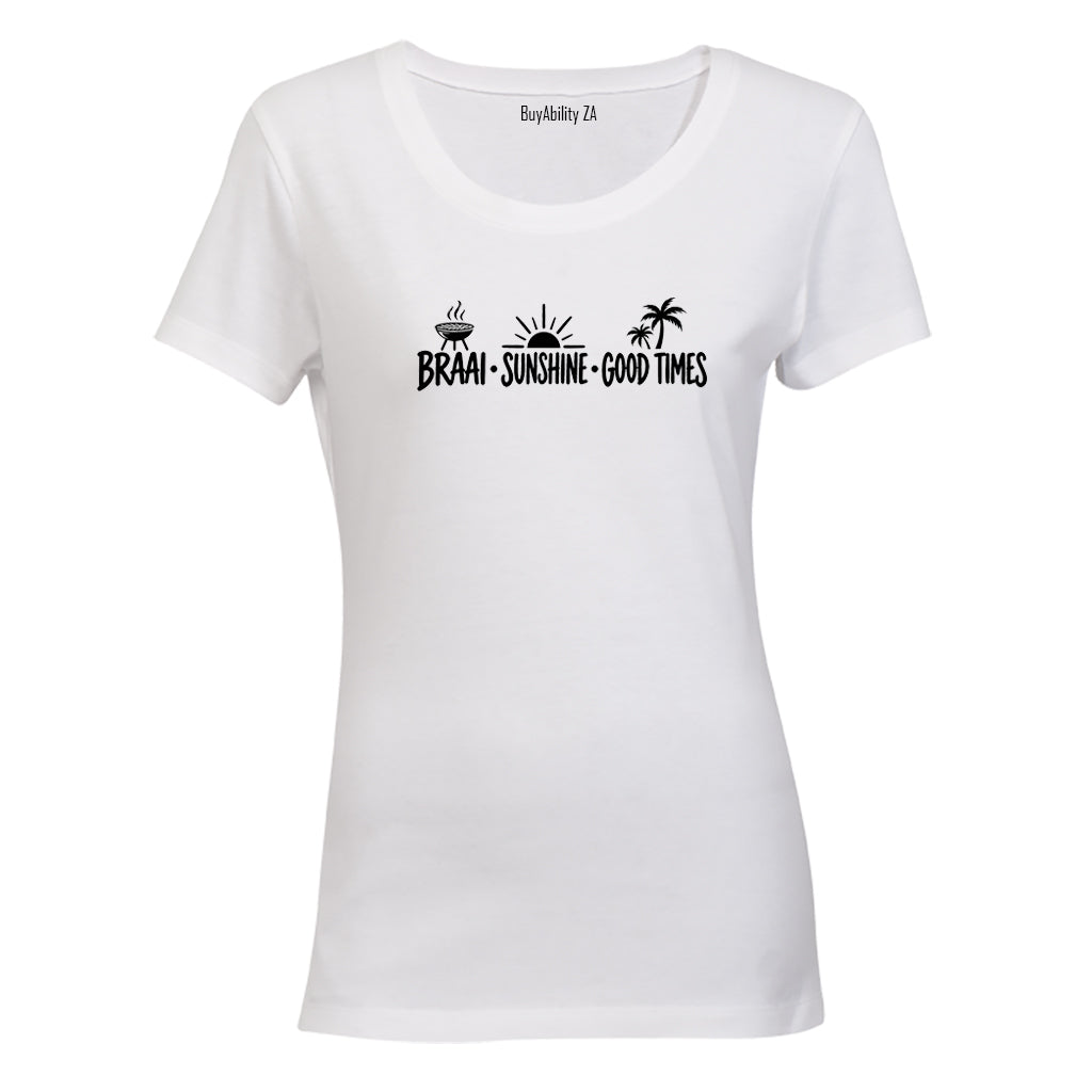 Braai. Sunshine - Ladies - T-Shirt - BuyAbility South Africa