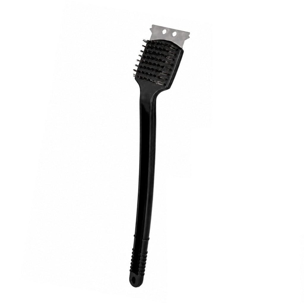 2-Piece Stainless Steel Braai Tool Set - Tongs & Grill Cleaning Brush - BuyAbility