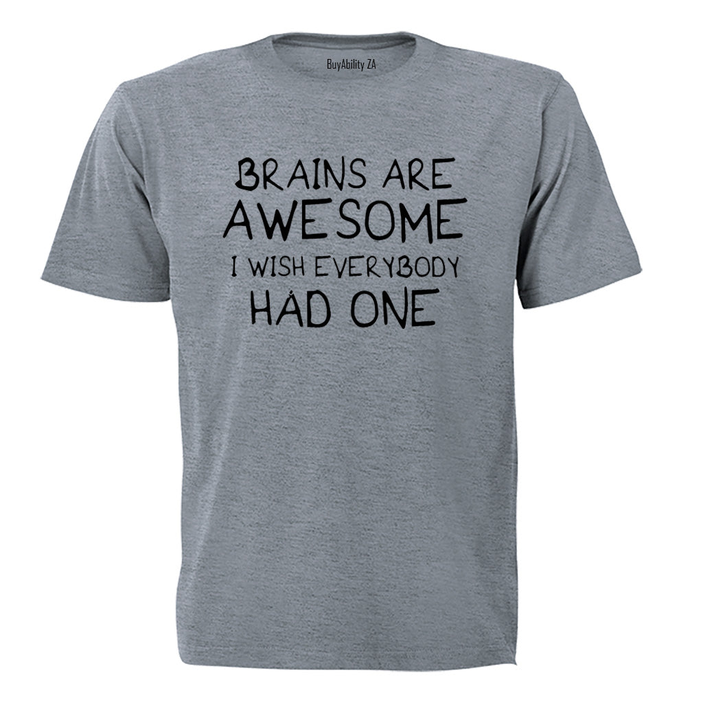 Brains Are Awesome - Adults - T-Shirt - BuyAbility South Africa