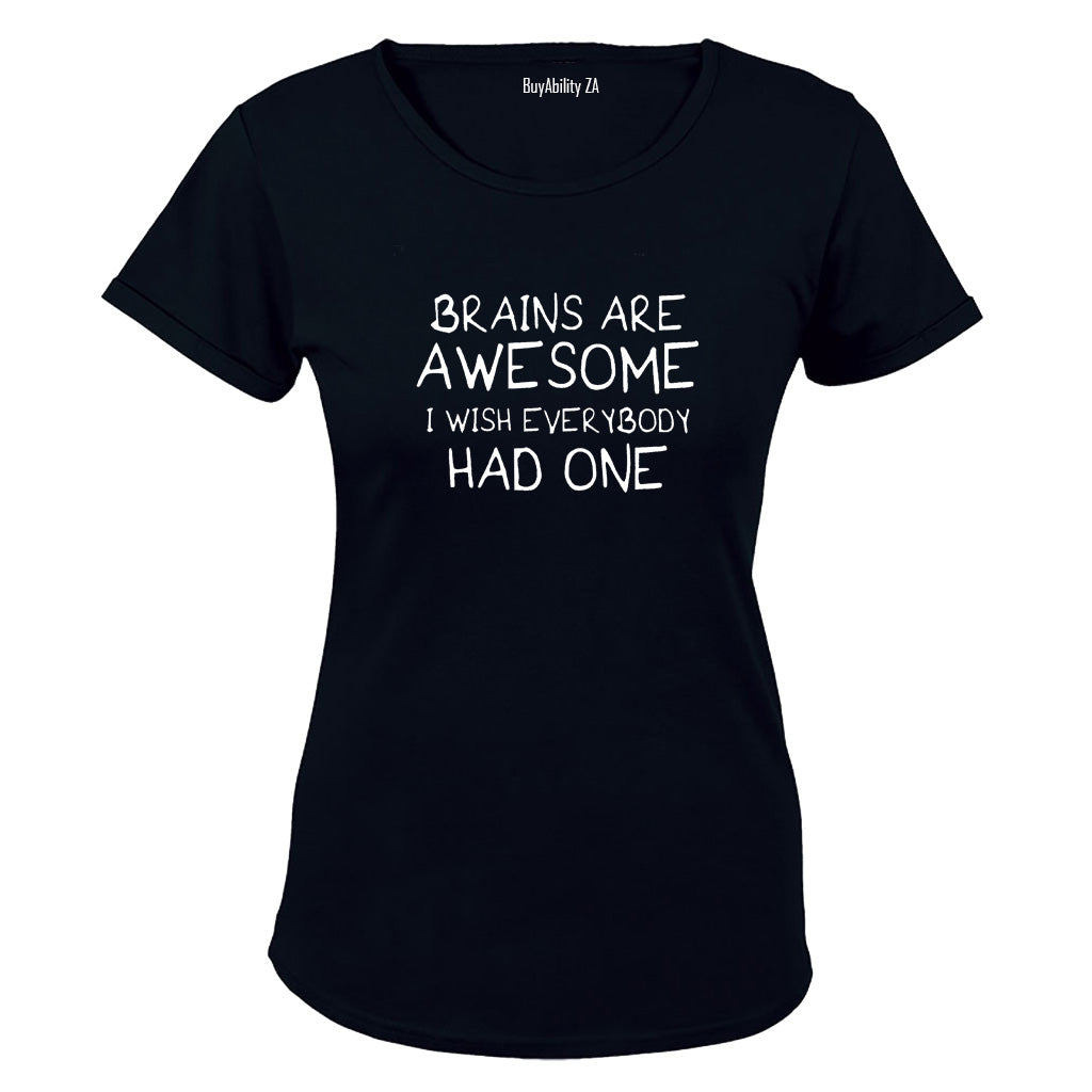 Brains Are Awesome - Ladies - T-Shirt - BuyAbility South Africa