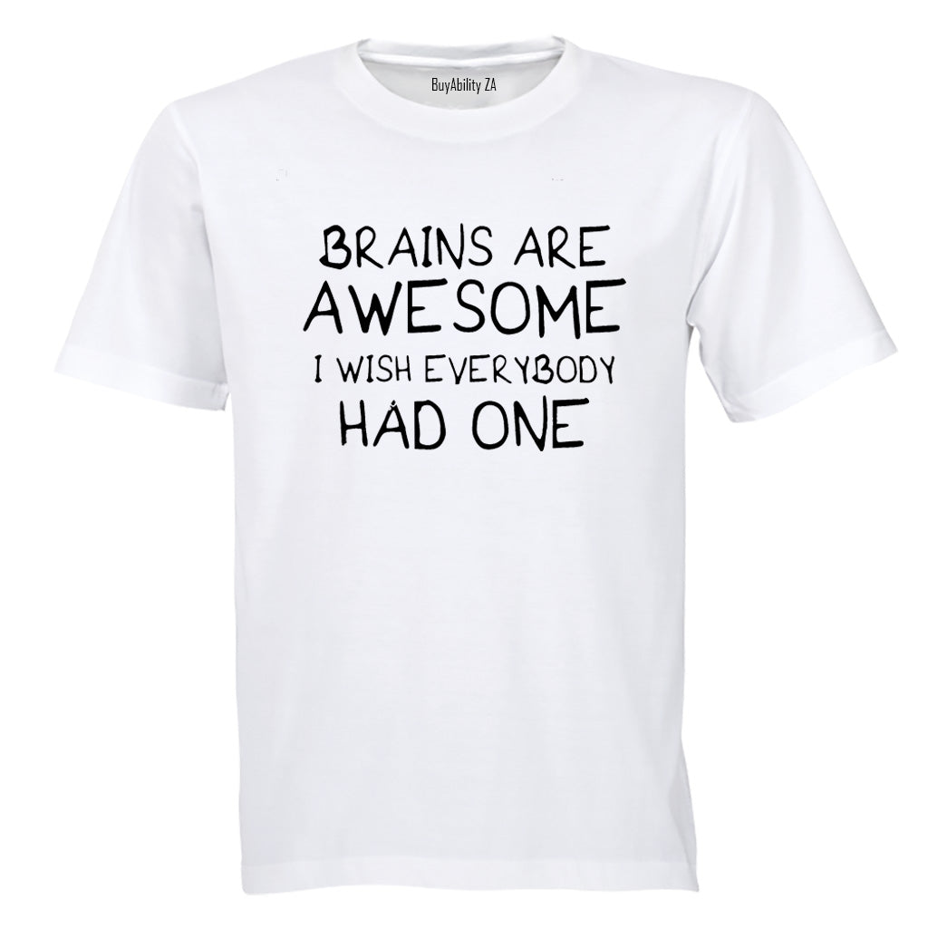 Brains Are Awesome - Adults - T-Shirt - BuyAbility South Africa