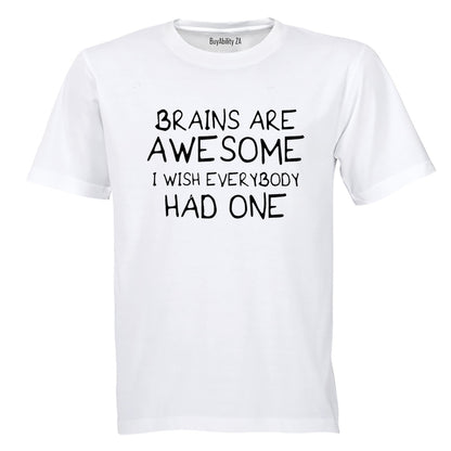 Brains Are Awesome - Adults - T-Shirt - BuyAbility South Africa