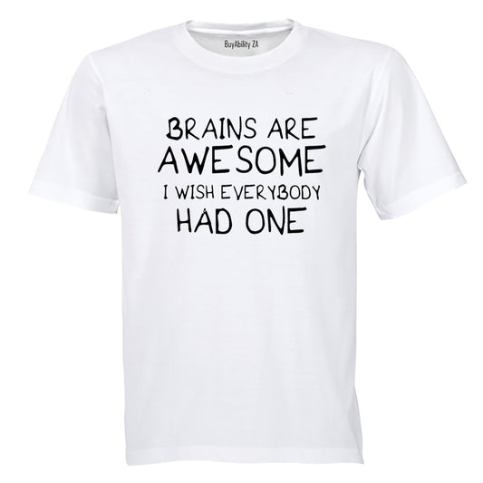 Brains Are Awesome - Adults - T-Shirt - BuyAbility South Africa
