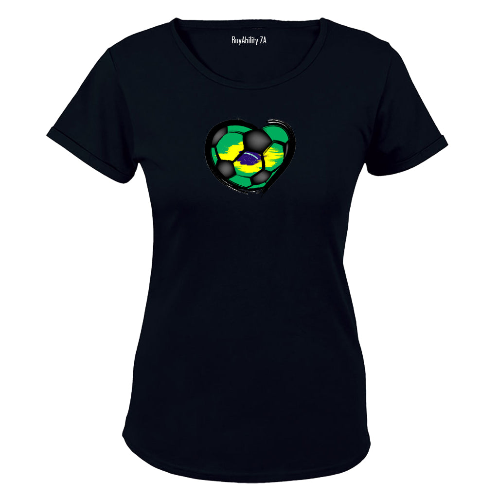 Brazil - Soccer Inspired - Ladies - T-Shirt