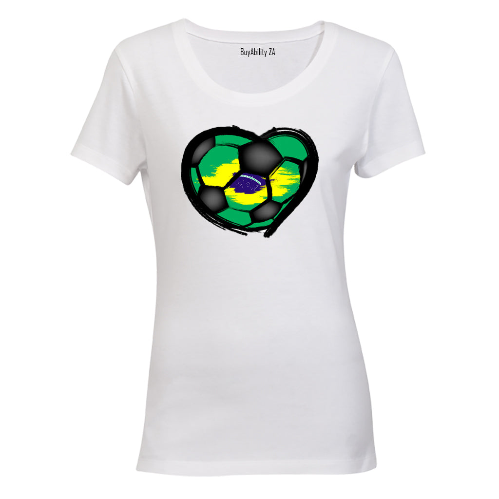 Brazil - Soccer Inspired - Ladies - T-Shirt