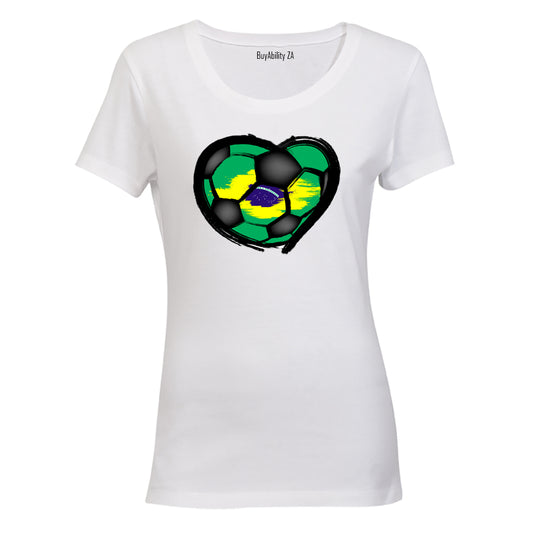 Brazil - Soccer Inspired - Ladies - T-Shirt