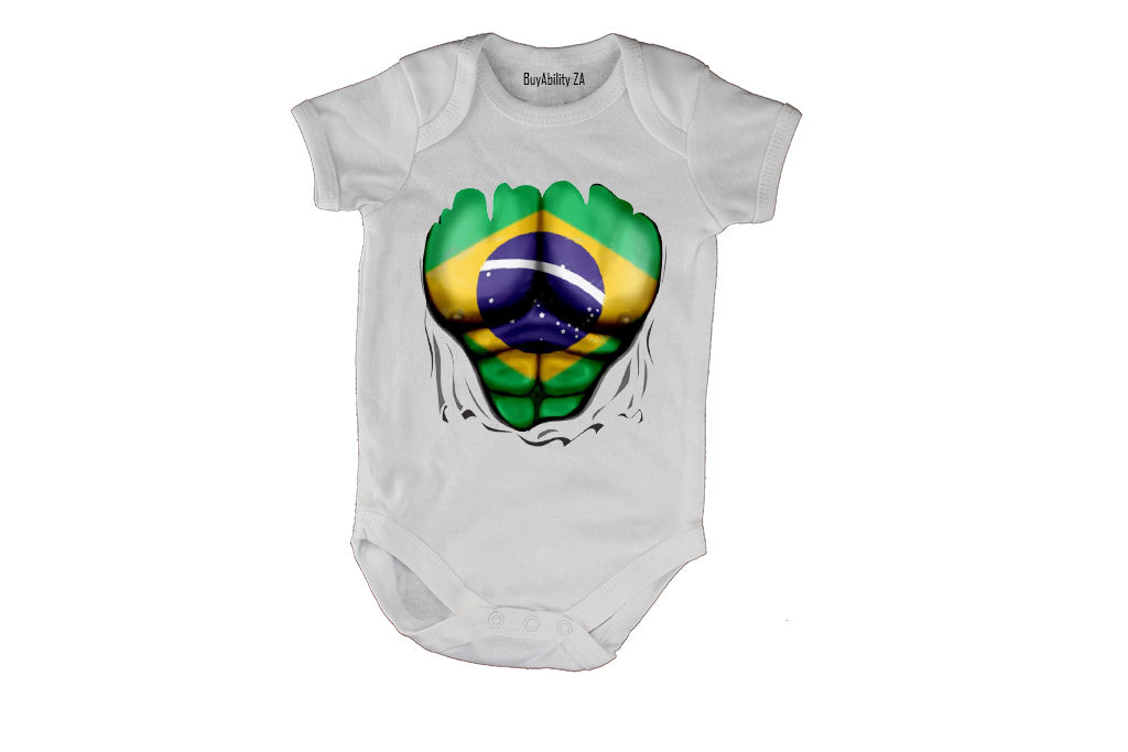 Brazil Ripped Shirt Effect - Baby Grow