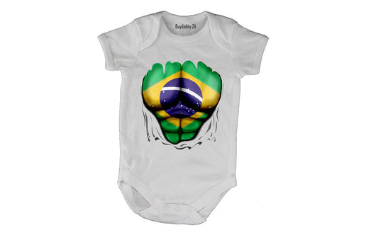 Brazil Ripped Shirt Effect - Baby Grow
