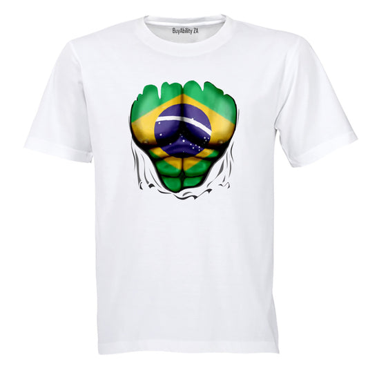 Brazil Ripped Shirt Effect - Kids T-Shirt
