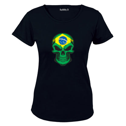 Brazil Skull - Ladies - T-Shirt - BuyAbility