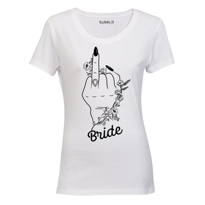 Bride - Floral Hand - Ladies - T-Shirt