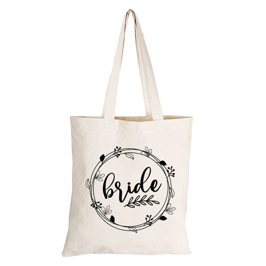 Bride - Wreath - Eco-Cotton Natural Fibre Bag