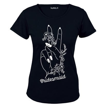 Bridesmaid - Floral Hand - Ladies - T-Shirt