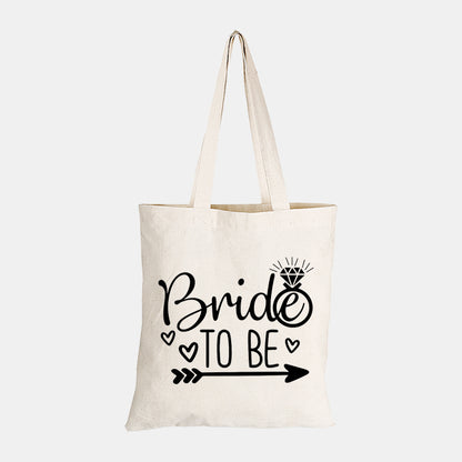 Bride to Be - Ring - Eco-Cotton Natural Fibre Bag
