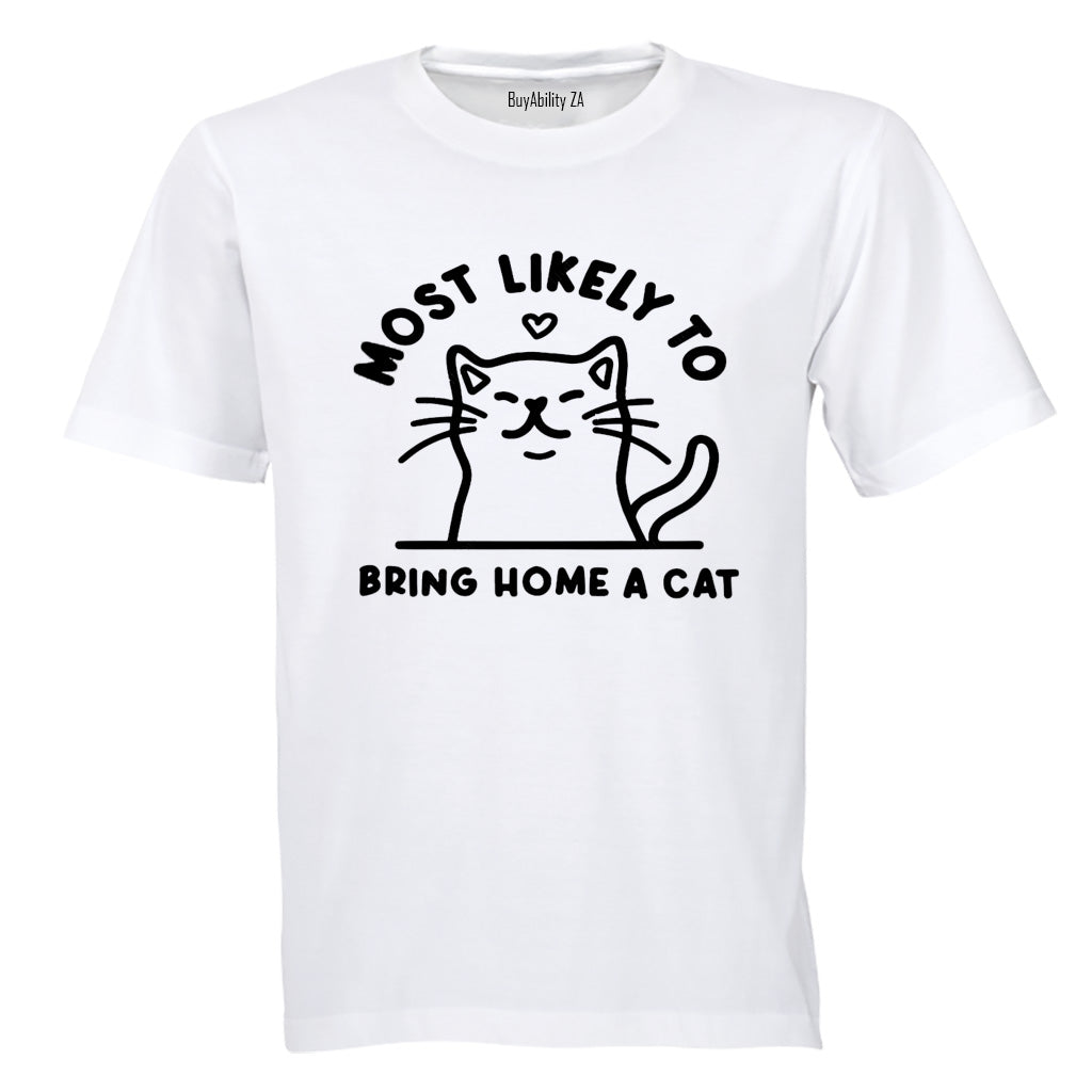 Bring Home A Cat - Adults - T-Shirt - BuyAbility South Africa