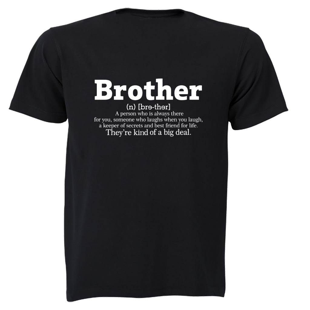 Brother Definition - Adults - T-Shirt - BuyAbility South Africa
