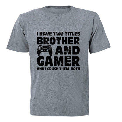 Brother and Gamer - Kids T-Shirt - BuyAbility South Africa