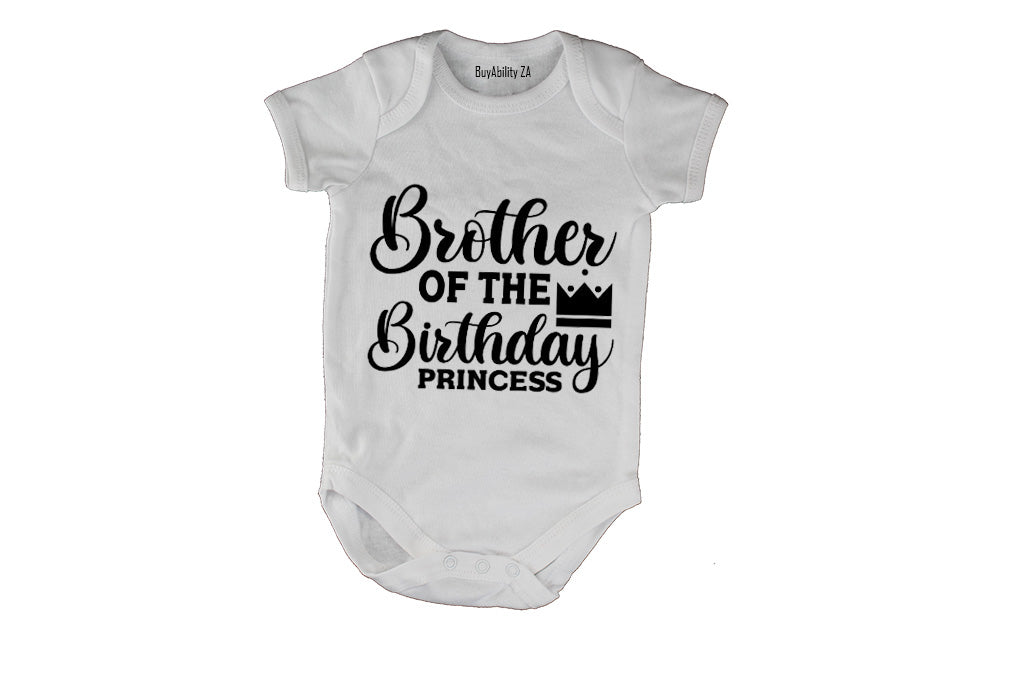 Brother of the Birthday Princess - Baby Grow