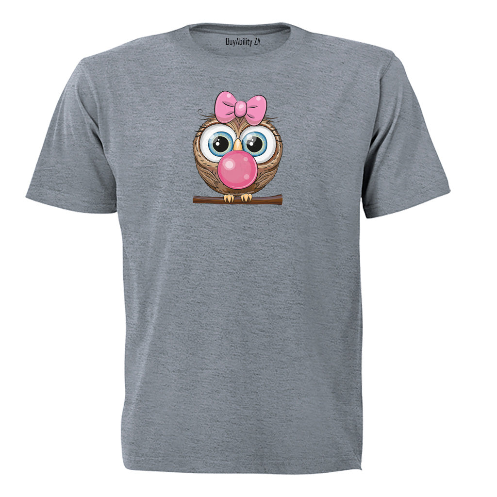 Bubblegum Owl - Kids T-Shirt