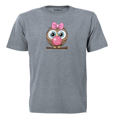 Bubblegum Owl - Kids T-Shirt
