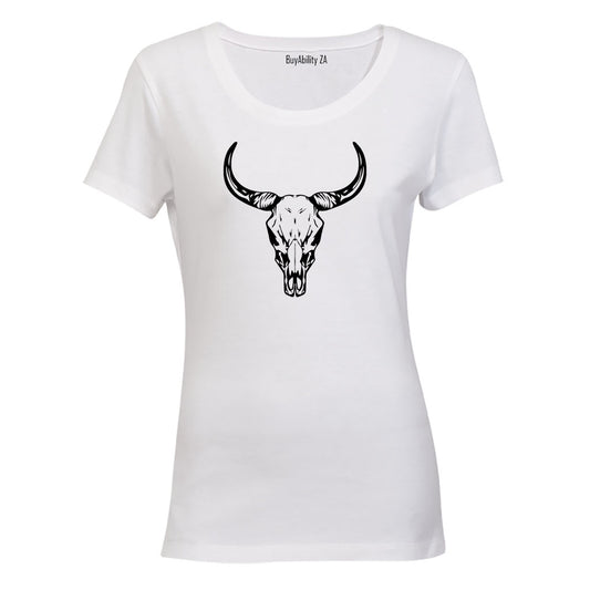 Bull Skull - Ladies - T-Shirt