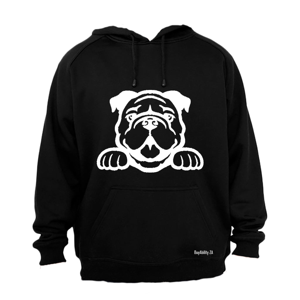 Bulldog Peeking - Hoodie - BuyAbility