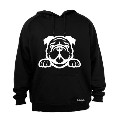 Bulldog Peeking - Hoodie - BuyAbility