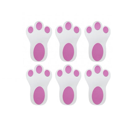 6 Bunny Paw Prints