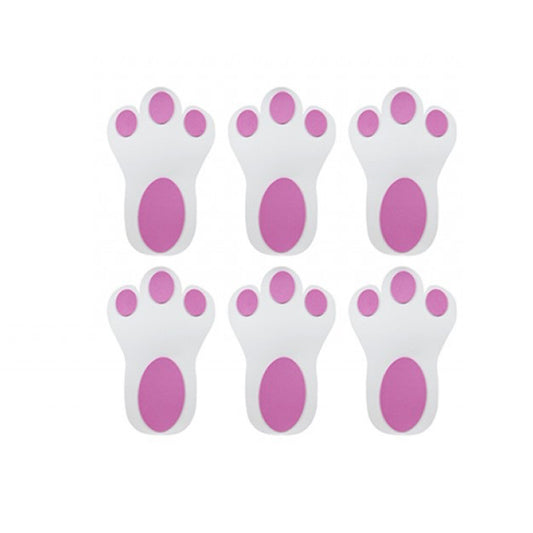 6 Bunny Paw Prints