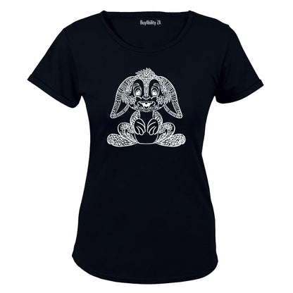 Bunny Stencil - Easter - Ladies - T-Shirt